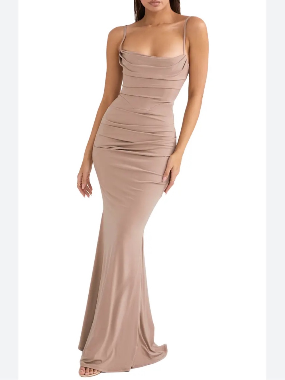 House of cb Milena Jersey Corset Maxi Dress